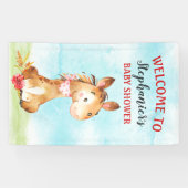Aquarellpferd-Kinderdusche Banner (Horizontal)