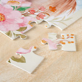 Aquarellpferd und Blume Puzzle (Seite)