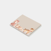 Aquarellpferde Cartoon Zeichnend Niedliche Kunst Post-it Klebezettel (angewinkelt)