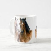 Aquarellpferde Kaffeetasse (Vorderseite Links)