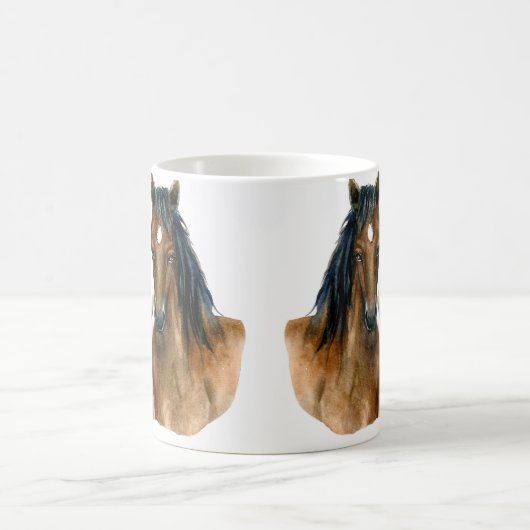 Aquarellpferde Kaffeetasse (Mittel)