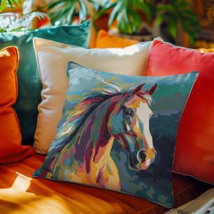 Aquarellpferde Kissen