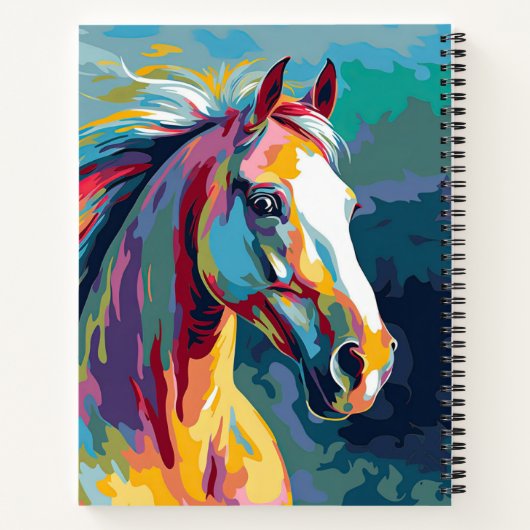 Aquarellpferde Notizblock (Rückseite)