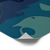 Aquarellpferde Poster (Ecke)