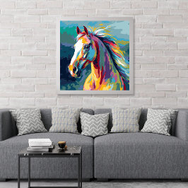 Aquarellpferde Poster