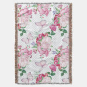 Aquarellpferde, Wasserfarbenschmetterling Decke (Vorderseite Vertikal)