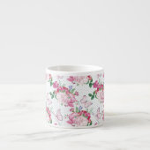 Aquarellpferde, Wasserfarbenschmetterling Espressotasse (Vorderseite)