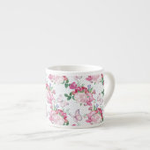 Aquarellpferde, Wasserfarbenschmetterling Espressotasse (Vorderseite Rechts)