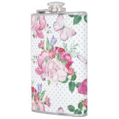 Aquarellpferde, Wasserfarbenschmetterling Flachmann (Links)