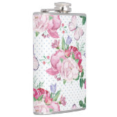 Aquarellpferde, Wasserfarbenschmetterling Flachmann (Rechts)