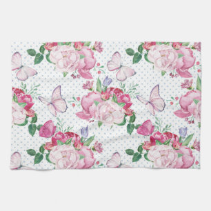 Aquarellpferde, Wasserfarbenschmetterling Geschirrtuch