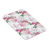 Aquarellpferde, Wasserfarbenschmetterling Magnet (Rechte Seite)