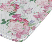 Aquarellpferde, Wasserfarbenschmetterling Schneidebrett (Ecke)