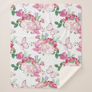 Aquarellpferde, Wasserfarbenschmetterling Sherpadecke