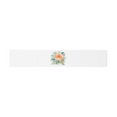 Aquarellpfirsichblume Einladungsbanderole (Flach)