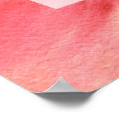 Aquarellpfirsiche Babydusche Poster (Ecke)