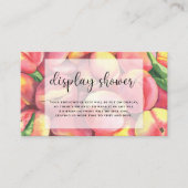 Aquarellpfirsiche - Dusche anzeigen Begleitkarte (Vorderseite)