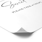 Aquarellpfirsiche - Liebe ist süß und nimmt eine L Poster (Ecke)