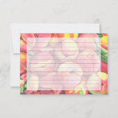 Aquarellpfirsiche - Rezept-Karte (Rückseite)