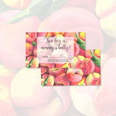 Aquarellpfirsiche, wie groß der Bauch der Mama ist Begleitkarte