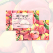 Aquarellpfirsiche wie viele Bonbons im Glas sind Begleitkarte