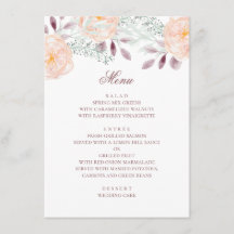 Aquarellpfirsichfarben-Blume. Botanische Hochzeit.