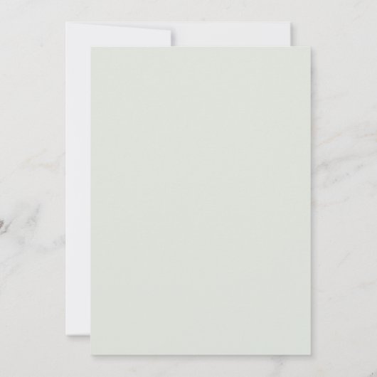 Aquarellpflanze Babydusche Einladung (Rückseite)