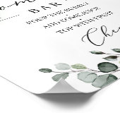 Aquarellpflanze boho Mama-osa Bar Poster (Ecke)