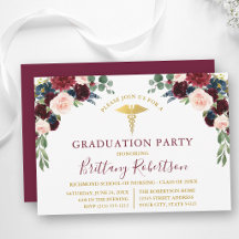 Aquarellpflanze Medical Grad Party