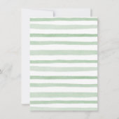 Aquarellpflanze Pumpkin 1. Geburtstag Einladung (Rückseite)