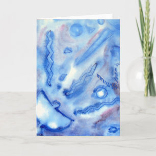 Aquarellpflanze Satellit Karte