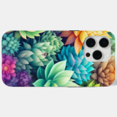 Aquarellpflanze Succulents Collage Case-Mate iPhone Hülle (Rückseite (Horizontal))