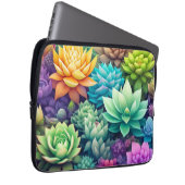 Aquarellpflanze Succulents Collage Laptopschutzhülle (Vorne Rechts)