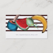 Aquarellpflanze Visitenkarte (Rückseite)