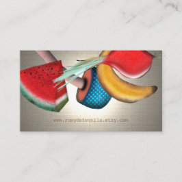 Aquarellpflanze Visitenkarte