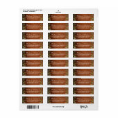 Aquarellpflanze Wood Eukalyptus Rücksendeadresse (Vorne)