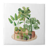 Aquarellpflanzen Fliese (Vorderseite)