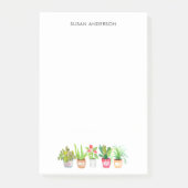 Aquarellpflanzen post-it klebezettel (Vorderseite)