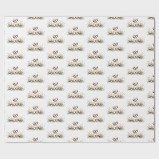 Aquarellpfosten in Milchprodukten Geschenkpapier (Flach)