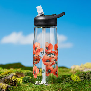 Aquarellpfropfen Name Flasche Wasser