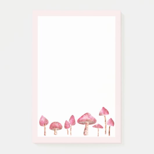 Aquarellpilz Post-it Klebezettel (Vorderseite)