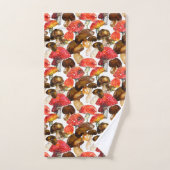 Aquarellpilze Niedliches Fallmuster Badhandtuch Set (Handtuch)