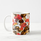 Aquarellpilze Niedliches Fallmuster Kaffeetasse (Links)