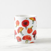 Aquarellpilze Niedliches Fallmuster Kaffeetasse (Mittel)