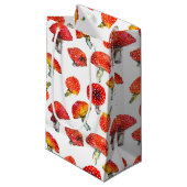 Aquarellpilze Niedliches Fallmuster Kleine Geschenktüte (Vorderseite Schrägansicht)