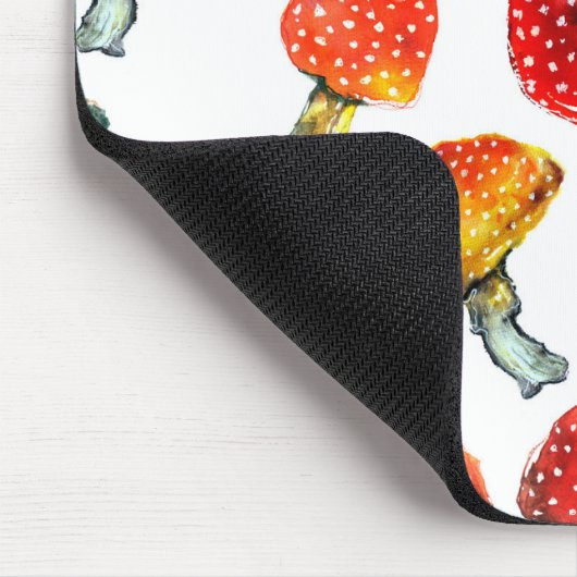 Aquarellpilze Niedliches Fallmuster Mousepad (Ecke)
