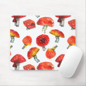 Aquarellpilze Niedliches Fallmuster Mousepad (Mit Mouse)