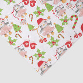 Aquarellpinguin Ballerina Weihnachten Seidenpapier (Ausschnitt)