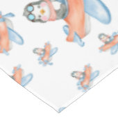 Aquarellpinguin Party Tischdecke (Schrägansicht)