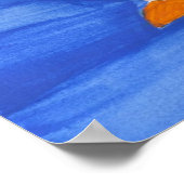 Aquarellpinguin-Poster Poster (Ecke)